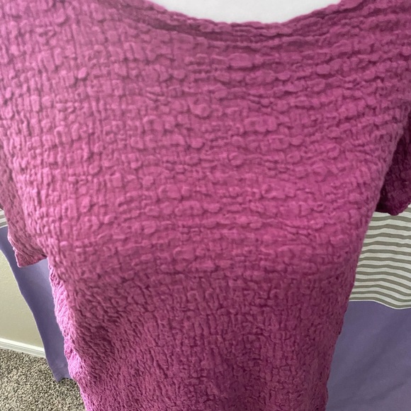 Croft & Borrow T-Shirt Blouse Short Sleeve Maroon Size Petite Extra Large - Picture 4 of 8